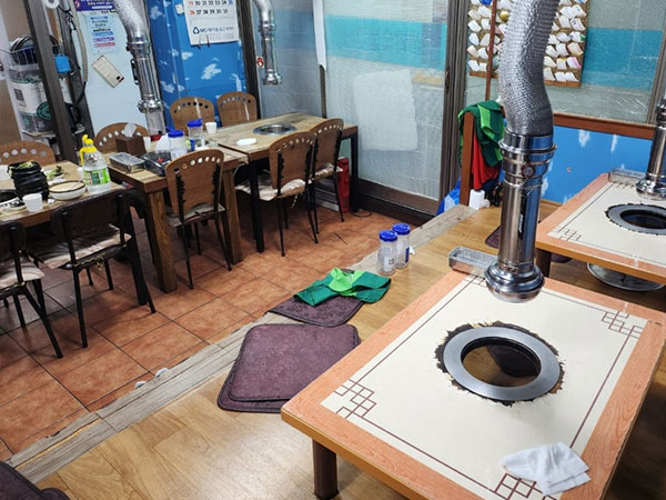 원주시 샘밭숯불구이 내부 인테리어