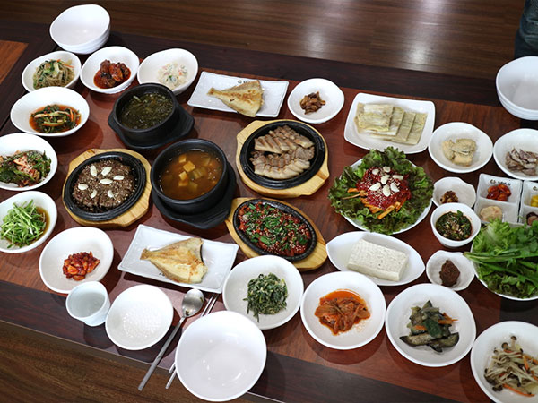 단양군 돌집식당 대표 음식