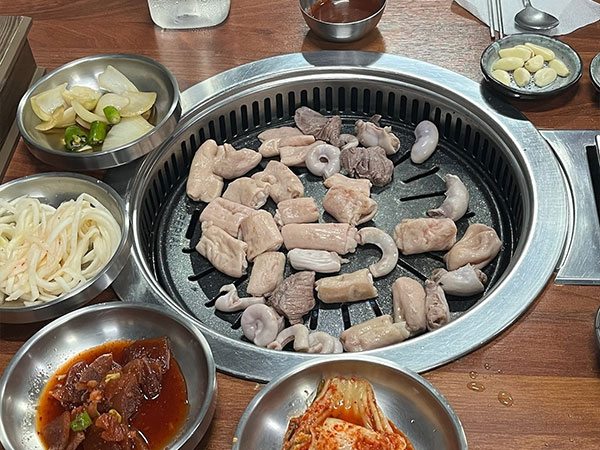 예산군 할머니곱창 대표 음식