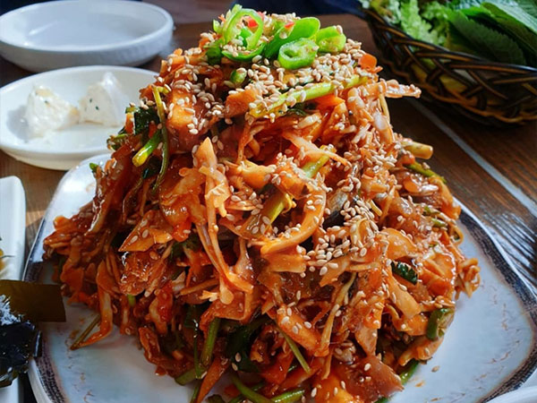 기장군 장군멸치회촌 대표 음식