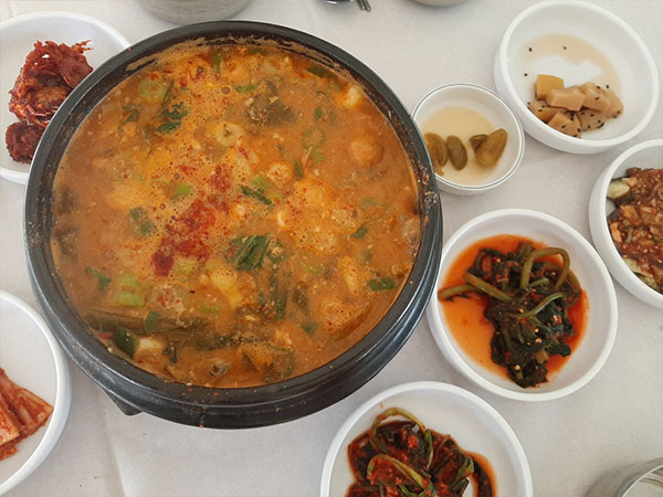 곡성군 청수산장 대표 음식