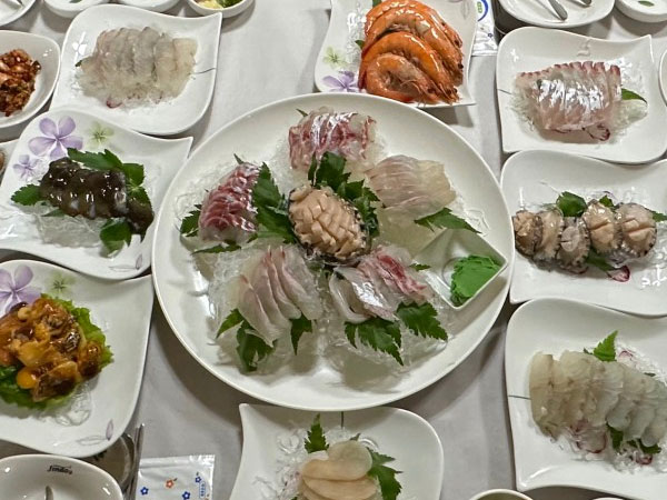 진도군 옥천횟집 대표 음식