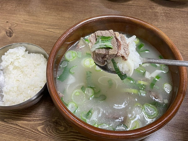 포항시 북구 평양곰탕 대표 음식