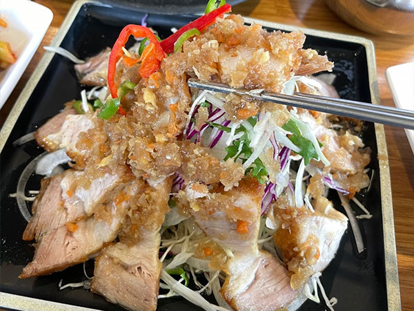 경주시 맷돌순두부 바베큐샐러드