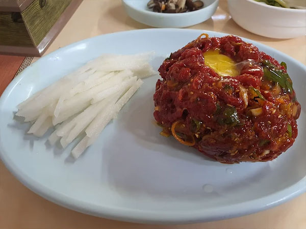 한밭식당 육회