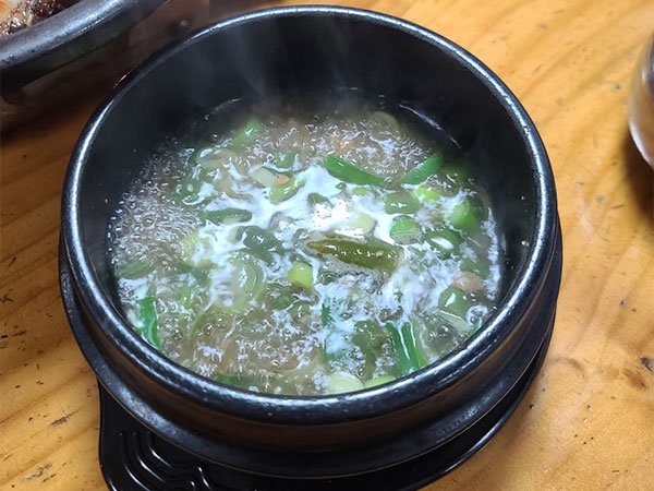 마당갈비 된장찌개