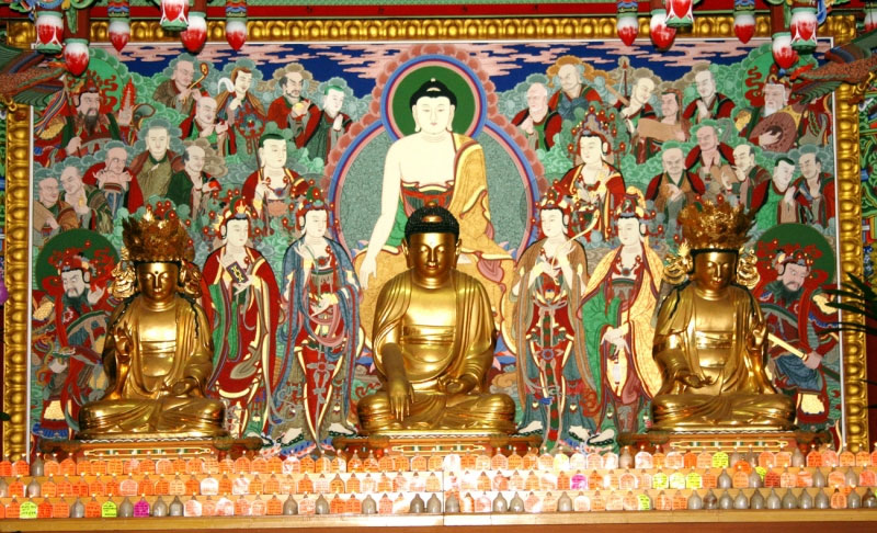 천축사 목조석가삼존불 (天竺寺 木彫釋迦三尊佛)